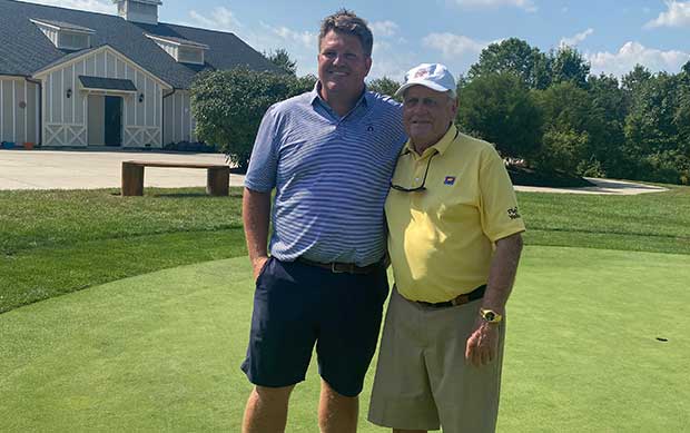 Tommy Southworth, president and COO of Southworth Development LLC and Jack Nicklaus. (Photo: Creighton Farms International)