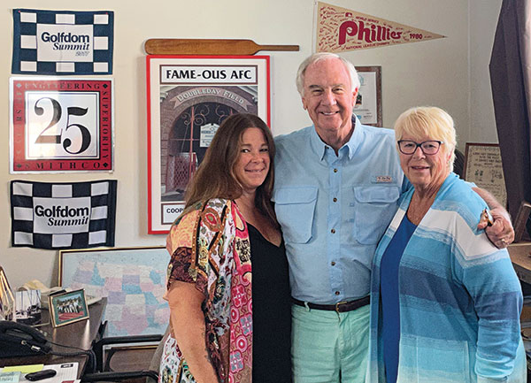 (left to right) Kim Griffin, Don Smith and Judy McDowell (Photo: Golfdom Staff)