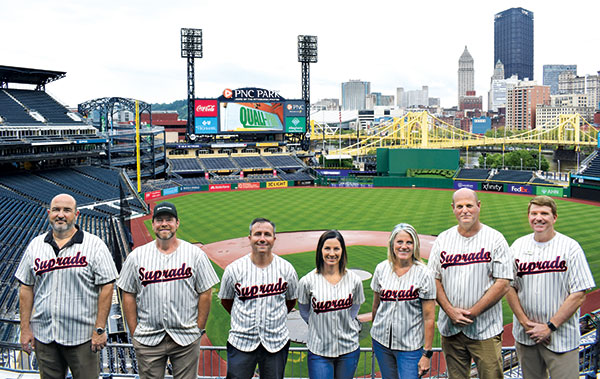 From left to right, Ian Rodriguez, Ph.D.; Allan Fulcher; Shannon Slevin; Tracy Reuther; Erica Cardenas; Paul Blodorn and Paul Fox. (Photo: Golfdom Staff)