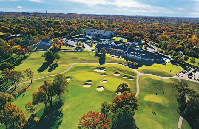 Southern Hills recently underwent a restoration supervised by Gil Hanse and construction from Heritage Links. The new greens feature PrecisionAire and hydronic heating/cooling systems in the subgrade. (Photo: John Amatucci Photography)