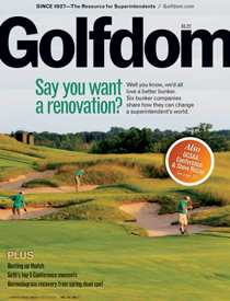 March 2022 cover photo by: Golfdom Staff