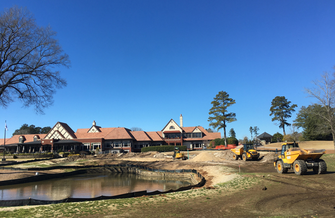 Landscapes Unlimited, Tripp Davis and Atlanta Athletic Club have teamed up to renovated the Riverside golf course layout. (Photo courtesy of Landscapes Unlimited)