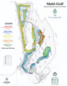 Stillwater's golf course routing. (Photo: Bobby Weed Golf Design)