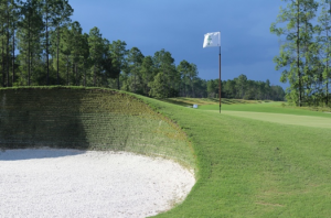 Stillwater's sod wall bunkers. (Photo: Bobby Weed Golf Design)