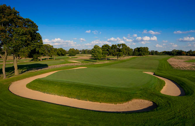 The fourth hole at the Chicago Golf Club. The GCSAA recently awarded the club a pair of tournaments in the 2030s (Photo: USGA)