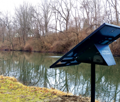 Superintendent Derrick Wozniak says the PondHawk system helped eliminate an “unbearable” smell from an irrigation pond. (Photo: Pondhawk)