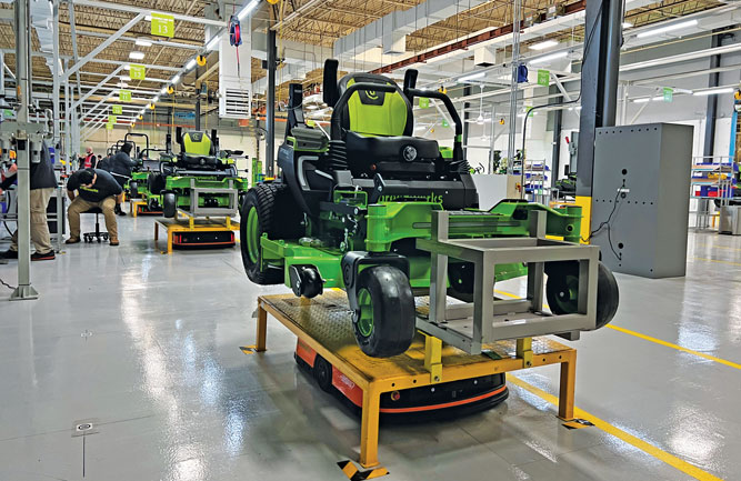 Greenworks Commercial will produce its new OptimusZ battery-powered mower at a new facility in Morristown, Tenn. (Photo: Golfdom Staff)