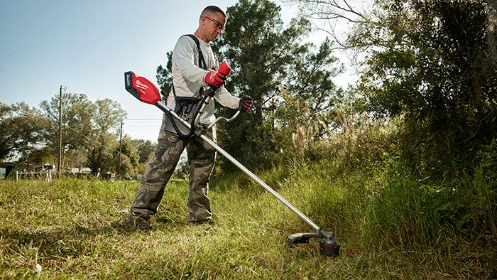 Milwaukee M18 Fuel brush cutter features cutting swaths of 14 to 16 inches. (Photo: Milwaukee Tool)