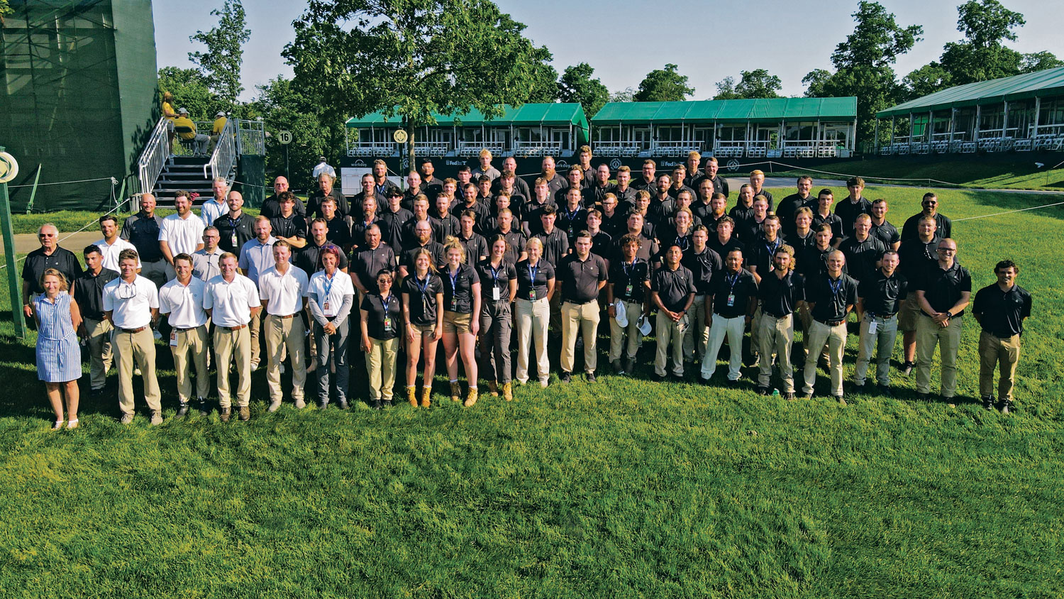 Muirfield Village Golf Club Director of Grounds Operations Chad Mark says volunteers play a crucial part of helping his crew during tournament week every year. (Courtesy of Brian Laurent, Superintendent Network)