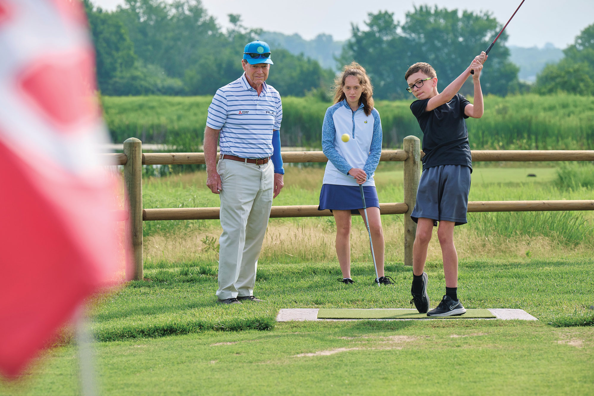 “I want to point out how passionate the Johnson County Parks and Rec department has been,” says Tom Watson. “They said, ‘Yes, we want to do this, there’s a great benefit.’ And what do they have? 3,500 kids that participate throughout the year.” (Photo: Earl Richardson)