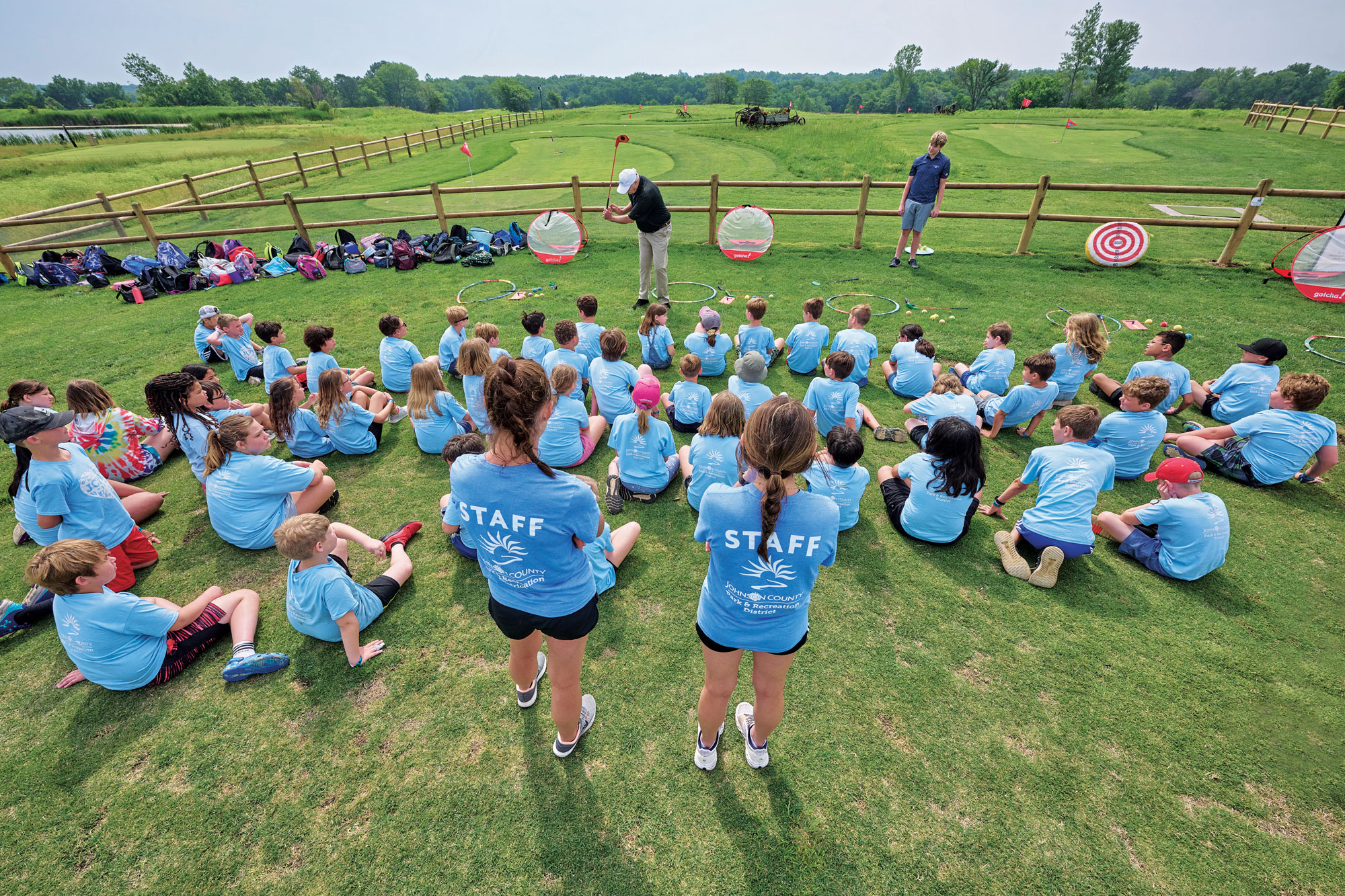 Burey estimates it costs $30,000 to $40,000 to build a Wee Links course. The Wee Links at Heritage Park was paid for by the Midwest PGA Section Foundation, the Barbara Ann Cecile Trust and the Watson Youth Foundation and gifted to the county. (Photo: Earl Richardson)