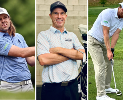 From left to right: Aaron Baddeley, Steven Alker, and Peter Malnati, (Photo: Ewing Outdoor Supply)