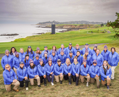 The 2023 Women in Turf team at Pebble Beach Golf Links. (Photo: Rain Bird Golf)