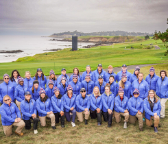 The 2023 Women in Turf team at Pebble Beach Golf Links. (Photo: Rain Bird Golf)