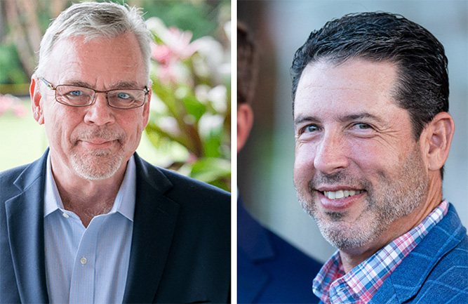 Joe Beditz (left) and Greg Nathan. (Photo: National Golf Foundation)