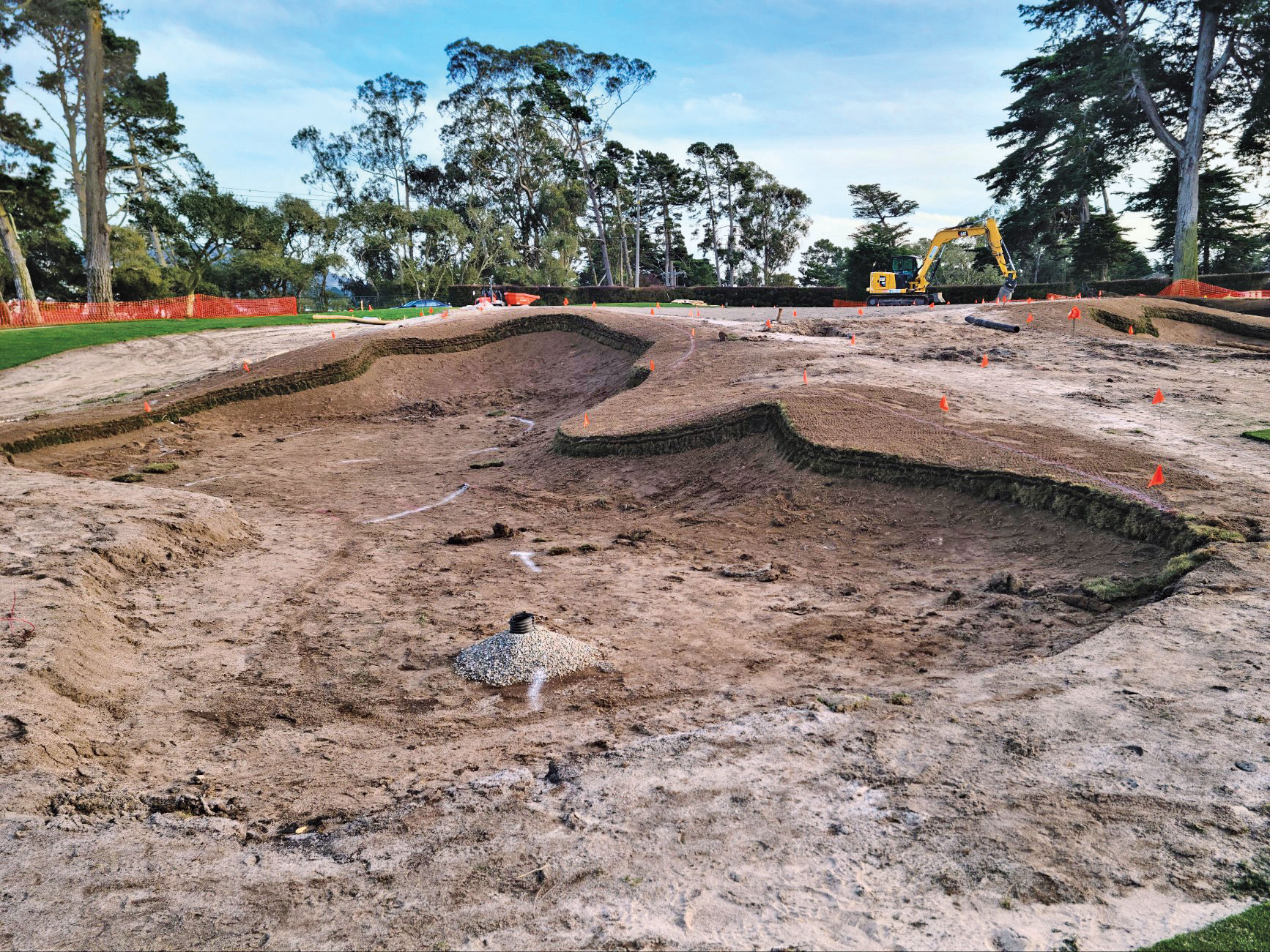 The renovation of the Lake Course began November 2022 and was complete by September 2023, despite difficult weather. (Photo: The Olympic Club)