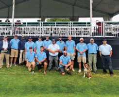 The Panther Creek CC agronomy team gets help from all corners of the industry as volunteers during tournament week. (Photo: Brandon Razo)