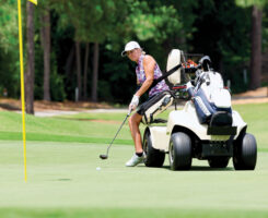 As part of the National Alliance for Accessible Golf’s self assessment, superintendents will need to evaluate if their greens are accessible for adaptive golf cars. (Photo courtesy of USGA)