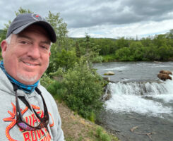 Golfdom's Editor-in-Chief Seth Jones on his trip to Alaska. (Photo: Golfdom staff)