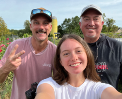 Caption: Seth with photographer Allie Filley (alliefilley.com) and his daughter, Evey. (Photo: Golfdom staff)