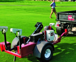 The Toro PrecisionSense provides an irrigation audit based on soil moisture, compaction, salinity, turf vigor, topography and slope. Photo: Mike Kenna