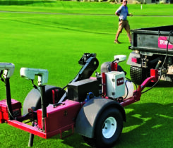 The Toro PrecisionSense provides an irrigation audit based on soil moisture, compaction, salinity, turf vigor, topography and slope. Photo: Mike Kenna