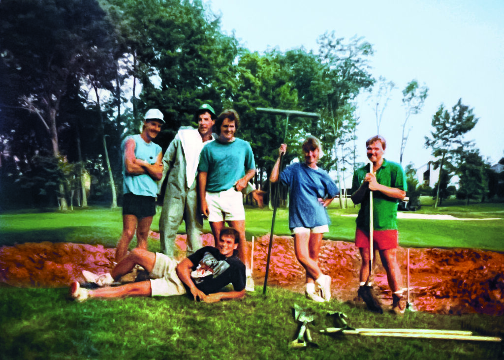 A snapshot of the “fraternity” of interns Collins worked with at Muirfield Village. (Photo courtesy of: Rob Collins)