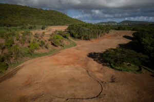 This drone shot was taken in Puerto Rico but piloted by an operator in Arkansas who was connected via Starlink internet. (Photo: Heritage Links)
