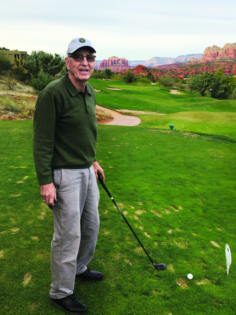 Mike Bavier, CGCS former president of GCSAA and a longtime superintendent, travels the world today seeking great golf views — 
like this one in Sedona, Ariz. (Photo courtesy of: Mike Bavier)