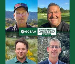 Clockwise from Top Left - Justin Brimley (hat and sunglasses on his head), Jim Pavonetti, Robin Sadler, Kevin Goss (Photo: GCSAA)