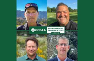 Clockwise from Top Left - Justin Brimley (hat and sunglasses on his head), Jim Pavonetti, Robin Sadler, Kevin Goss (Photo: GCSAA)