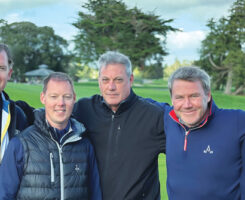 The Turfgrass team, from left to right: Julian Mooney, Adam Moeller, Brad Owen, John Clarkin and John Lawrence. (Photo: Turfgrass USA)