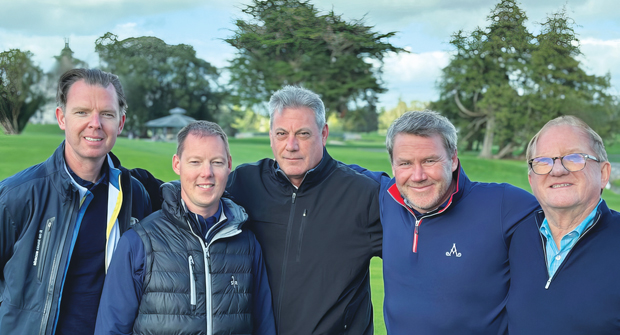 The Turfgrass team, from left to right: Julian Mooney, Adam Moeller, Brad Owen, John Clarkin and John Lawrence. (Photo: Turfgrass USA)