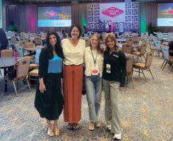 (From left to right) Amber Baker, an executive assistant with SiteOne Landscape Supply; Christina Moore, director of events at SiteOne; Emily Lindley, content and events manager at The Grow Group; and Payton Szymczak, LM’s digital media specialist at SiteOne’s Women in the Green Industry Conference. (Photo: Golfdom staff)