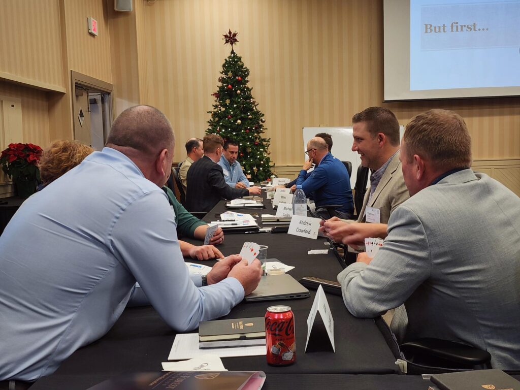 The famous card game played at the Syngenta Business Institute was certainly one of the best interactive elements to participate in at the event. (Photo: Golfdom staff)