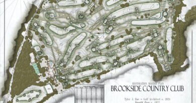 Restoration master plan — Tyler J. Rae, golf architect. (Photo: Brookside Country Club)