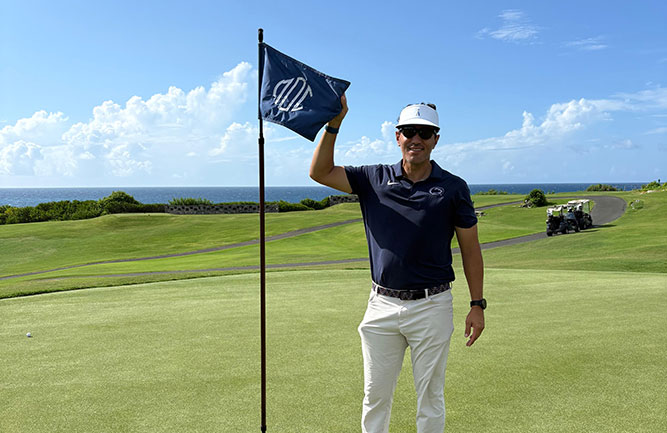 Ernesto at his new home, the Mid Ocean Club in Bermuda (Photo: Ernesto Martinez)
