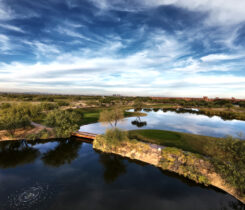 Cattail is a 18-hole, par-72 and 7,334-yard course that's part of Whirlwind Golf Club. Designed by Gary Panks, the course features gradual elevation changes and multi-tiered greens. (Photo: Ryan Barmore, digital communications manager, Whirlwind Golf Club)