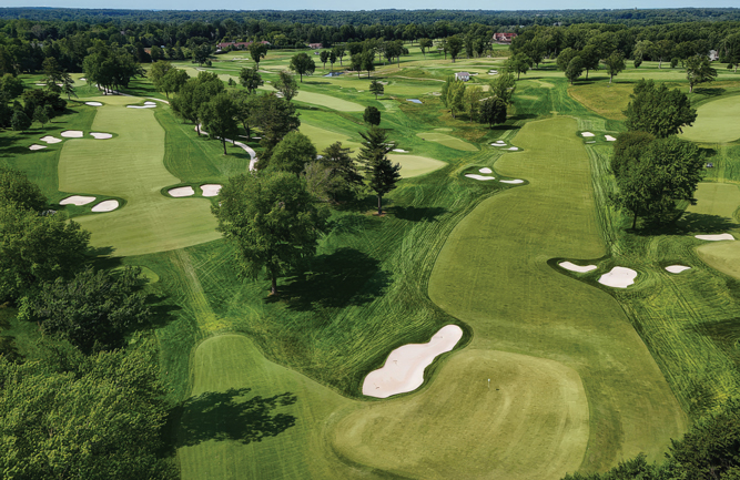The site of Aronomink GC operated as a cricket club until 1900 before the current golf course opened in 1928, remarkably keeping all the same holes to this day. (Photo: Scott Taetsch / PGA of America / Getty Images)