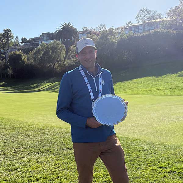 Marshall Dick with the E.J. Marshall Platter (Photo: Dan Hannan, Kafka Granite)