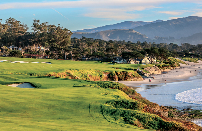 Pebble Beach Golf Links' greens are consistently maintained, ensuring guests' experiences are steadily first-rate. (Photo: Pebble Beach Company)