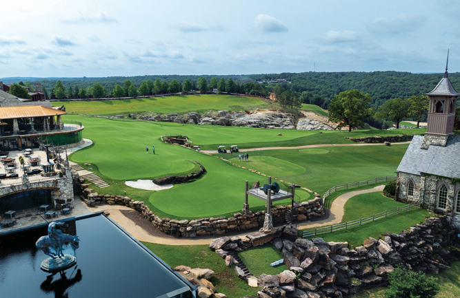 The 3-acre putting green was a massive undertaking, but the result is a unique experience that Steen says is “unlike anything else out there for our guests.” (Photo: Courtesy of Branson Golf)