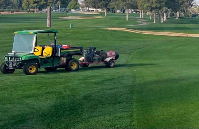 Director of Agronomy Oscar Magallon is committed to providing golfers firm, pristine conditions, time after time. (Photo: Wigwam Golf Club)
